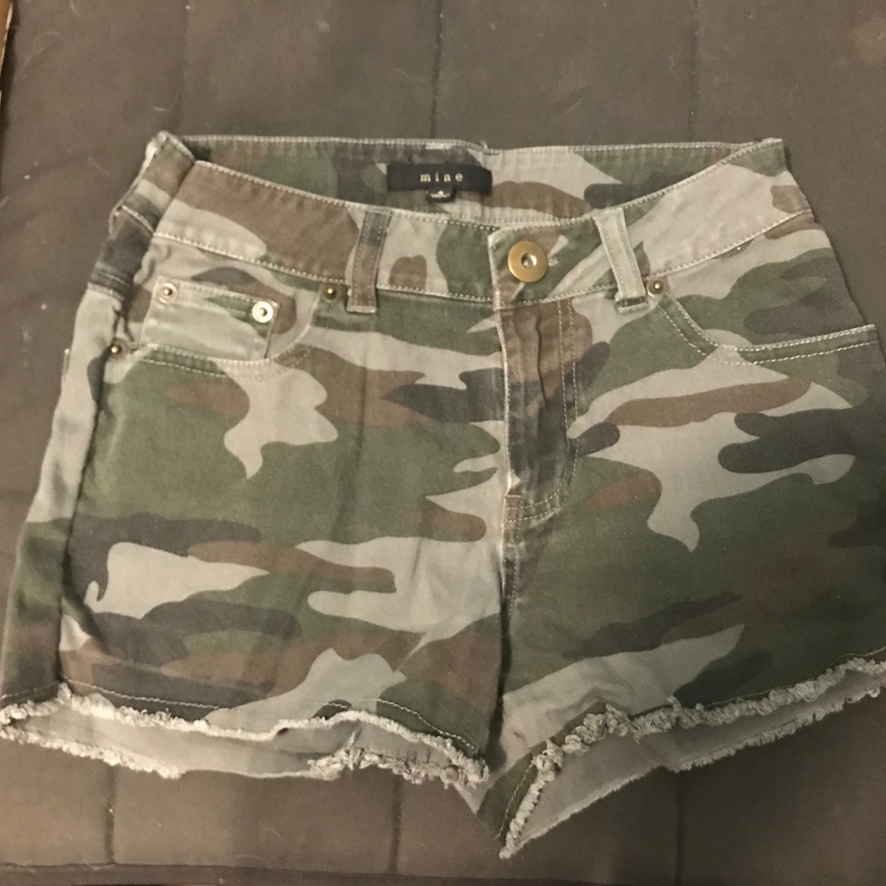 camo jean shorts